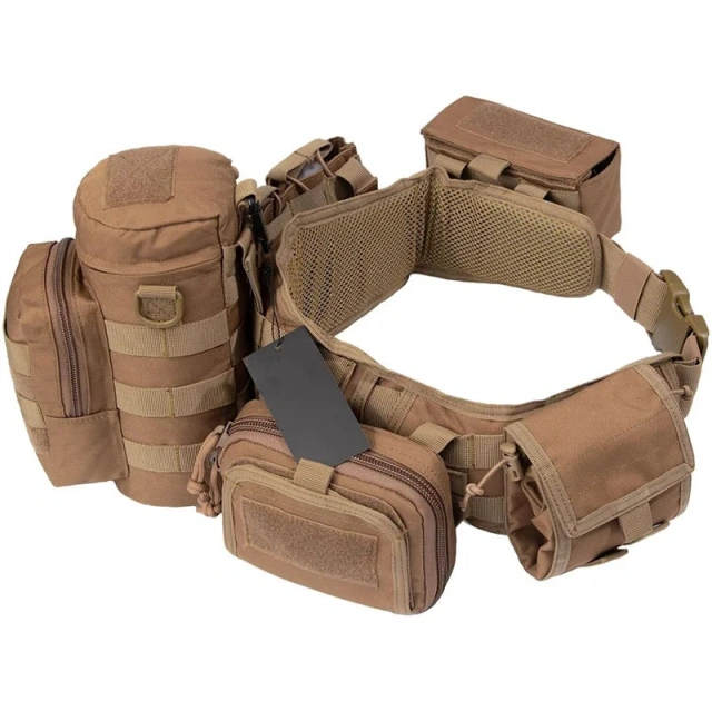 High Quality High Material Comfortable Tactical Belt Breathable Tactical Duty Belts Utility Belt with Accessories Pouches  Quick-release Buckle multifunctional duty belt adjustable tactical lumbar support utility belts Casual duty waist cover