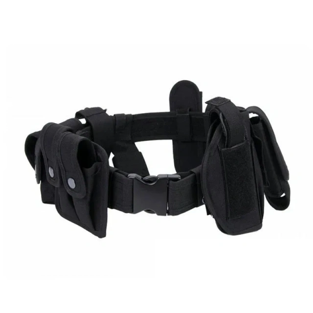 Tactical Security Duty Equipment Multifunctional Security Belts Hunting Duty Utility Belts Holster with Pouches Sets Training  Lightweight Sports Training Wear-resistant Ratchet Belt Adjustable Men Nylon Web Golf Belt Casual Work  Tactical Belts