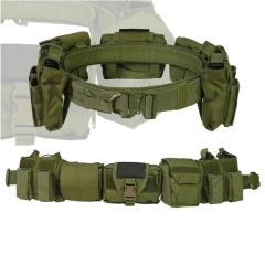 Wholesale Outdoor Practical Comfortable Hunting Tactics Duty Security Belt Fashionable Multifunctional Tactic Waist Belt  Practical Multifunctional Tactical Security Duty Belts Holster Flashlight Pouch Sets Utility Training Kit Belt Duty Belt