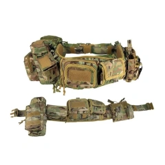 Premium Multifunctional Pockets Pouches Gear Hunting Waist Security Tactical Belt High Density Material Padded Patrol Belts  High Quality Wholesale Durable Multifunctional Reversible Casual Nylon Belt Web Tactical Wear-resistant Work Belt