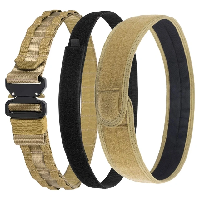 Adjustable Training Quick Release Belts with Inner Belt and Anti-Slip Pad Heavy Duty Sports Tactical Belt  High quality High Material comfortable Tactical Belt breathable Tactical Duty Belts Utility Belt with Accessories Pouches