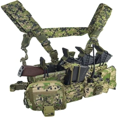 Training Molle Chest Rig Wagner Russian Durable Vest  Training Vest Adjustable Quick Release Modular Splash-Proof Training Vest for Breathable Paintball Outdoor Training Training Vest Assault Training Vest Ultra-Light Breathable for Outdoor Sports