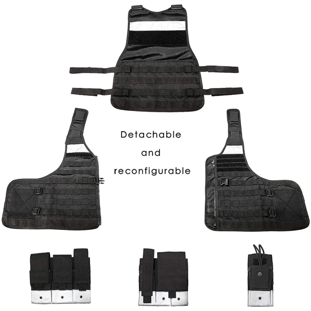 Customized Tactical Hunting Vest High Quality Durable Training Vest Outdoors Breathable Tactical Vest for MenTraining outdoors Vest for Kids Breathable Vest Game Protective Adjustable Modular Chest Vest