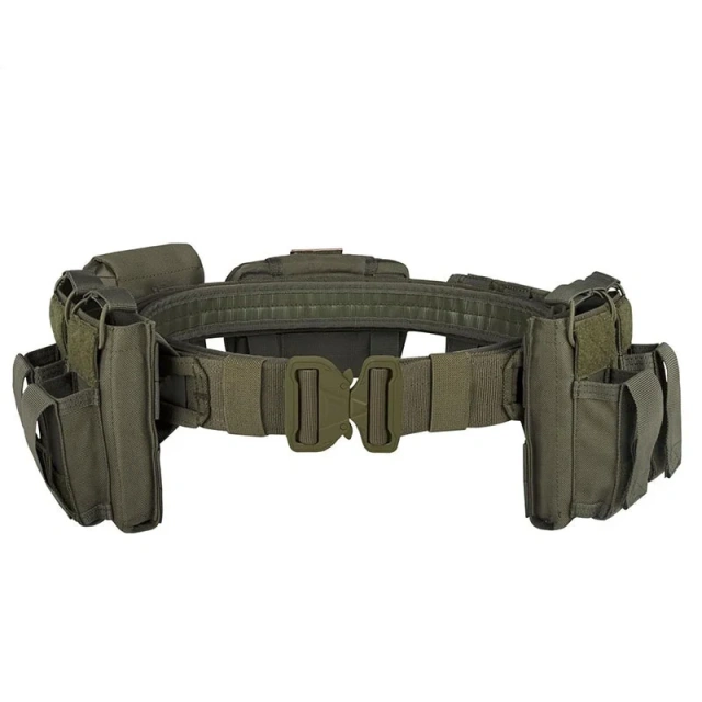 Modular Equipment Quick-release Buckle Premium Lightweight Men Tactical Detachable Heavy Duty Belts Utility Belt with Pouches  Comfortable Duty Belt Keeper with Double Snaps for Outdoor Sports Fixing Wide Security Tactical Belt