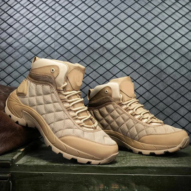 High Quality Oxford Outdoor Hiking Boots Tactical Men Waterproof Oxford Cloth Ankle Boot Winter Spring Fashion Man Climbing Shoe Wear-resistant Man Tactical Boots Oxford Casual Shoes Hiking Male Sneakers Sports and Leisure Loafers Platform Sports Boots