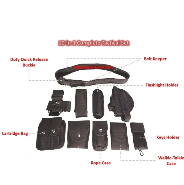 Mountaineering Duty Belt Quick-release Buckle Adjustable Modular Equipment Hunting Tactical Versatile Utility Adjustable Belts  Outdoor Training Duty Belt Versatile Tactical Security Modular Equipment System Molded Duty Belts with Pouches System Holster