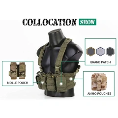 Wholesale Outdoors Tactical Vest for Training Breathable Training Hunting Vest High Quality Tactical Training Vest  Easy Chest Vest Training Paintball outdoors Breathable Vest Use Independently or Disassembled