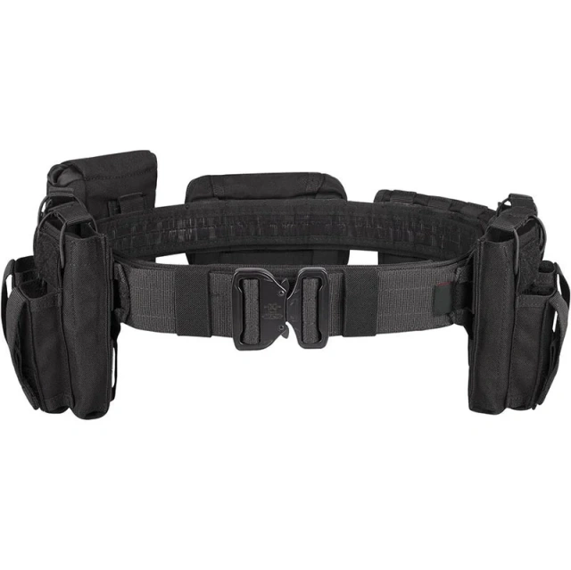 Outdoor Multifunctional Security Duty Equipment Quick-release Buckle Detachable Tactical Belt with Accessories Duty Belts  Durable Waterproof Elastic Stretch Men’s Casual Tactical Belt with Heavy Duty Quick Release Buckle Nylon Hiking Belt