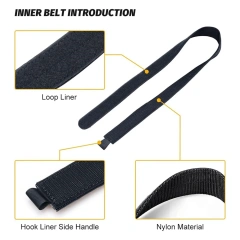 Wear-resistant Training Durable Molle Belt Quick Release Sports Rigger  Belt With Inch Inner Belts  Durable Waterproof Sport Wear-resistant Men Nylon Web Belt No Metal Nickel Free Tactical Hiking Belt