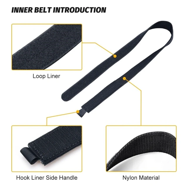 Wear-resistant Training Durable Molle Belt Quick Release Sports Rigger  Belt With Inch Inner Belts  Durable Waterproof Sport Wear-resistant Men Nylon Web Belt No Metal Nickel Free Tactical Hiking Belt