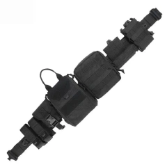 Tactical Waist Bag Comfort Tactical Belt with Pouches Hunting Equipment Polyester Wallet Waterproof Outdoor Tactical Bag Pack  Men Wear-resistant Pants Shorts Elastic Braided Stretch Men Golf Casual Jeans Belts Woven Nylon Work Tactical Belts