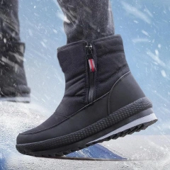 Men Winter Snow Hiking Tactical Boots Male Ankle Warm Wear-resistant Plush Outdoor Work  Waterproof Winter Oxford Boots Wholesale Oxford Winter Tactical Men Boots Platform Waterproof Non-slip Warm Work Boots Outdoor Male Mid-calf Fishing Boot