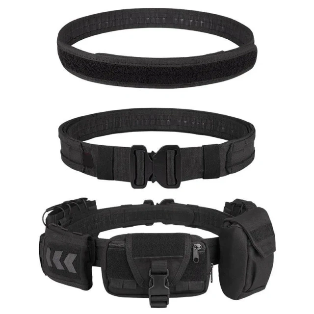 Durable Wholesale Hunting Equipment System Tactical Men Belt Waist Support Security Duty Wear-resistant Tactical Utility Belt  Fashionable Wear-resistant multifunctional Breathable Belt Duty Wear-resistant Quick Release Rigger Tactical Belt