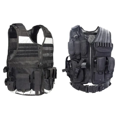 Customized Tactical Hunting Vest High Quality Durable Training Vest Outdoors Breathable Tactical Vest for MenTraining outdoors Vest for Kids Breathable Vest Game Protective Adjustable Modular Chest Vest