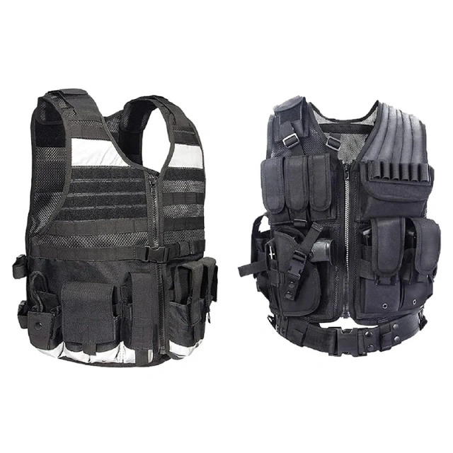 Customized Tactical Hunting Vest High Quality Durable Training Vest Outdoors Breathable Tactical Vest for MenTraining outdoors Vest for Kids Breathable Vest Game Protective Adjustable Modular Chest Vest