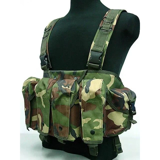 High Quality Outdoor Tactical Chest Rig Hunting Vest Molle Pouch Hunting ACU Tactical Vest with Magazine Pouch Men Nylon Tactical System Chest Rig High Quality Tactical Vest with Magazine Pouch Tactical Carrier Chest Rig