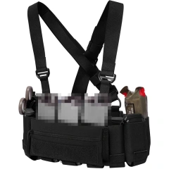Elastic Tactical Chest Rig with Mag Pouch Outdoor Tactical Vest Chest Rig Heavy Duty Tactical Molle Chest Rig Tactical Camouflage Chest Rig Outdoor Hunting Tactical Chest Rig With Mag Pouch Tactical Molle Chest Rig Vest