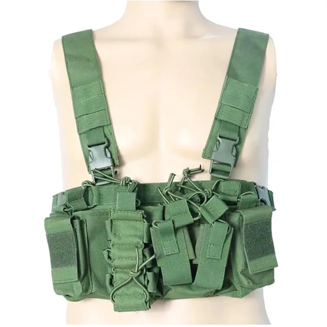 Hot Selling Tactical Equipment Vest Rig Pack Carrier Vest Hunting Training Mini Chest Harness Utility Tactical Chest Rig military Good Quality Camouflage Tactical Vest Outdoor Tactical Vest for Hunting Heavy Duty Tactical Chest Rig