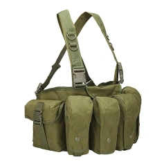 Training Equipment Chest Rig Outdoor Multifunctional Tactical Chest Bag Heavy Duty Camouflage Tactical Chest Rig Bag Customized Lightweight Tactical Chest Rig MOLLE Hunting Vest Quick Release Tactical Chest Rig With Magazine Pouch