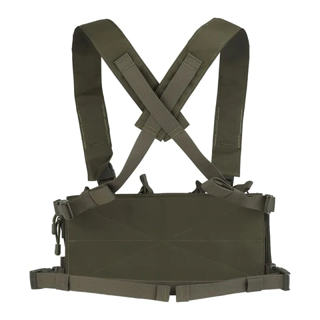 Customized Tactical Chest Pack Tactical Molle Chest Rig with Multi-Pockets Mag Pouch Training Tactical Vest Tactical Chest Rig with Mag Pouch Tactical Molle Micro Chest Rigs Adjustable Detachable Tactical Modular Vest Chest Rig