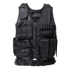 High Quality Encryption Polyester Tactical Gear Vest Adjustable Training Tactical Vest Lightweight Assault Vest  high-quality Durable Waterproof Training Chest Rig stab-proof Sports Training vest Assault Vest