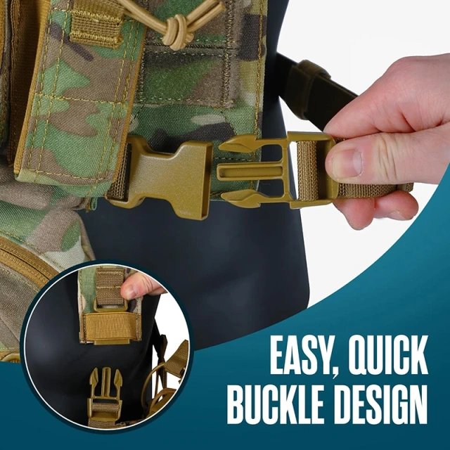 Tactical Accessories Chest Rig High Quality Tactical Molle Vest Pack Chest Harness Tactical Rig Vest for Hunting Custom Tactical Chest Rig Vests with Mag Pouches for Training Tactical Chest Vest Rig Adjustable Tactical Chest Rig