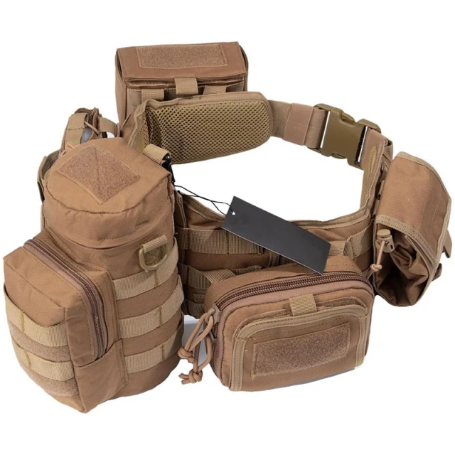 High Quality High Material Comfortable Tactical Belt Breathable Tactical Duty Belts Utility Belt with Accessories Pouches  Quick-release Buckle multifunctional duty belt adjustable tactical lumbar support utility belts Casual duty waist cover