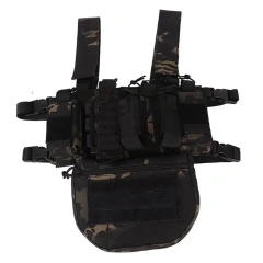 Tactical Chest Rig Harness Vest Good Quality Tactical Vest Rig Bag with Magazine Pouch Tactical Chest Rig Bag Best Selling Tactical Gear Camouflage Molle Chest Rigs Durable Tactical Chest Rig Outdoor Harness Tactical Rig Vest