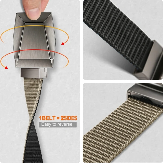 Training Adjustable Training Men Multifunctional Belt Reversible Stretch Men Work Rigger Hiking Tactical Belt  Mountaineering Polyester Outdoor Tactical Belt Quick-release Buckle Training Use Pouch Hunting Tactical Belt Duty Belts