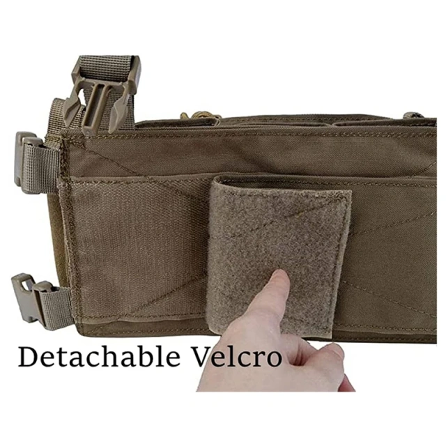 Tactical Gear Chest Rig Bags Heavy Duty Tactical Micro Chest Rig with Mag Pouch Lightweight Camo Tactical Vest Customized Training Chest Rig with Mag Pouch High Quality Tactical Chest Rig Molle Pouches Tactical Training Vest