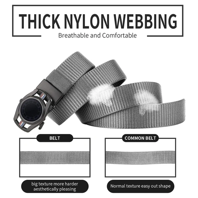 Lightweight Sports Training Wear-resistant Ratchet Belt Adjustable Men Nylon Web Golf Belt Casual Work Tactical Belts  Adjustable Outdoor Premium Security Duty Equipment Outside Duty Tactical Belts with Bag Waistband tactic Training Waist Belt