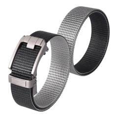 Wear-resistant Lightweight Reversible Ratchet Belt Nylon Web Tactical Work Belt with Automatic Slide Buckle  Adjustable Training Nylon Web Work Rigger Belts with Heavy Duty Quick Release Buckle Tactical Belt