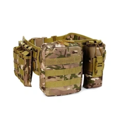 Hot Selling Premium Camouflage Tactical Waist Cover Multifunctional Carrying High Capacity Waterproof Camouflage Waist Belt  Hot selling Men Hiking Rigger Nylon Web Utility Work Belts Adjustable Training Quick Release Buckle Tactical Belt