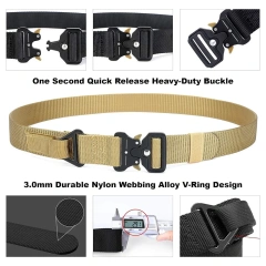 Hot Selling Breathable Wear-resistant Lightweight Tactical Belt Waterproof Multifunctional Tactical Belt  Durable Fashionable Men Ratchet Belt Reversible Web Men Golf Hiking Pants Jeans Nylon Casual Belt