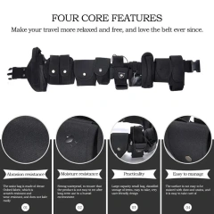 Men's Practical Detachable Belt Set Tactical Adjustable Strap Belt Inner Belt with Cell Phone Tool Bag Waist Holster Set  Wholesale Training Tactical Belts Men Work Hiking Riggers Web Belt with Heavy Duty Quick Release Metal Buckle