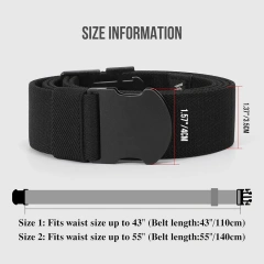 Men Sports Elastic Stretch Belt Unisex Adventure Web Belt Women Men with Non-Metal Buckle Adjustable Tactical Belt  High Quality Men Adjustable Tactical Training Belt Elastic Stretch Duty Riggers multifunctional Metal Buckle Belt