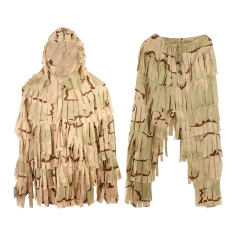 Jungle Camouflage Clothing Camouflage Clothing Hunting Suit for Outdoor Training Games Ghillie Suit Ghillie Suit Professional Outdoor Camouflage Clothing Hunting Mesh Suit for Outdoor Activities Lightweight Jungle Ghillie Suit