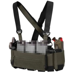 Tactical Molle Chest Rig Elastic Tactical Chest Rig with Mag Pouch Outdoor Camouflage Tactical Chest Rig Vest  Wholesale Outdoor Tactical Camouflage Chest Rig for Training Tactical Molle Chest Rig Camouflage Tactical Chest Rig Vest