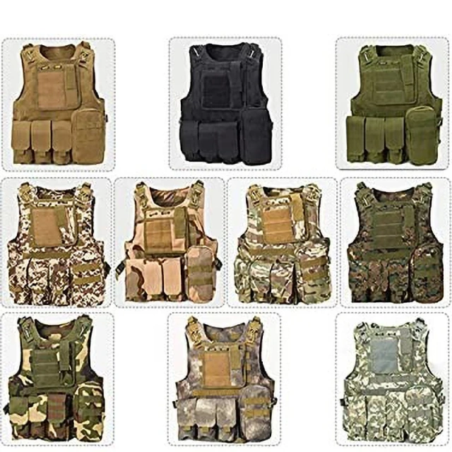 Hot Selling Multifunctional Hunting Vest Wear-Resistant Tactical Vest for Outdoors Breathable Training Hunting Vest Training outdoors Breathable Vest Adjustable Assault Training Paintball Vest