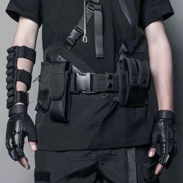 Lightweight Detachable Outdoor Multifunctional Tactical Belt Men Punk Hip Hop  Nylon Waist Belt Bag Functional Security  Wholesale Durable Reversible Ratchet Belts Men Tactical Durable Nylon Web Outside Tail Golf Belt