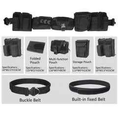 Outdoor Wear-resistant Tactical Waist Bag Storage Bag Hiking Pouch Comfortable Multifunctional Padded Belt Hunting  Durable Men's Sports Reversible Multifunctional Nylon Belt Casual Dress Golf Pants Shirts Shorts Nylon Tactical Belt