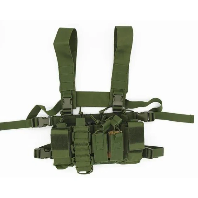 Hunting Accessories Harness Tactical Rig Vest Heavy Duty Camo Tactical Rig Multipurpose Tactical Chest Rig military Tactical Equipment Chest Rig Heavy Duty Tactical Vest Safety Chest Rig Outdoor Training Rig