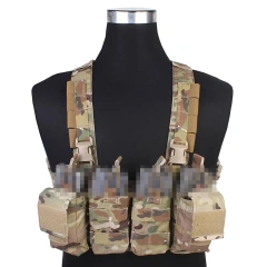 Customized Camouflage Carrier Chest Rig Chest Rig for Outdoor Good Quality Tactical Chest Hanging Vest Hot Selling Outdoor Tactical Hunting Gear Chest Rig Heavy Duty Tactical Vest Chest Rig Protective Tactical Chest Rig