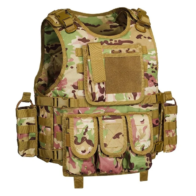 Customized Fashionable Wear-Resistant Hunting Vest Lightweight Training Vest Outdoors Breathable Tactical Climbing Vest  Adjustable Weighted Vest multifunctional Training Vest for Training Weight Vest Plates