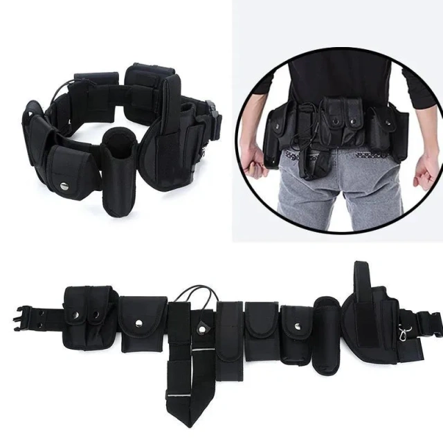 Outdoor Multi-functional Mountaineering Hunting Pouches Utility Tactical Belt Heavy Duty Nylon Equipment Tactical Belts  Durable Adjustable Waterproof Wear-resistant Slim Belt Sports Training durable outdoors Tactical Belts