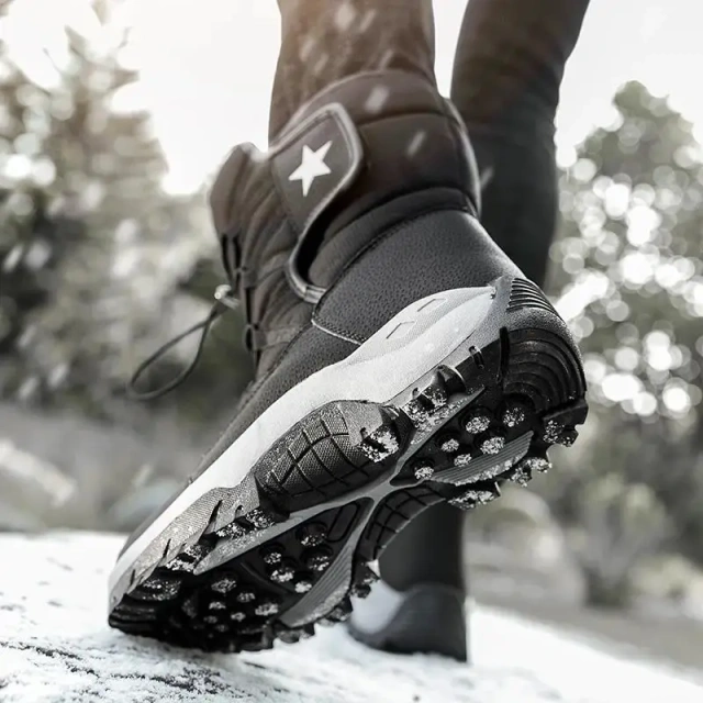 Durable Tactical Outdoor Men Women Hiking Winter Ankle Snow High Boots Designer Warm Sport Casual Oxford Shoes for Men Tactical Winter Boots Snow Hiking Sneakers Water Resistant Mid Ankle Work Oxford Casual Trekking Outdoor Anti Slip Shoes