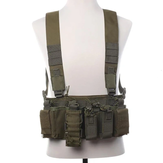 Tactical Hunting Shoulder Vest Clothes with Mag Pouches Tactical Hanging Chest Rig Tactical Chest Rig Vest Customized Good Quality Tactical Suppliers Plate Vest Men Tactical Carrier Chest Rig for Outdoor Tactical Style Chest Rig