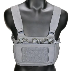 Hot Selling Camouflage Chest Rig Harness with Pouch Magazine Camouflage Molle Chest Rigs Hunting Tactical Chest Vest military Outdoor Molle System Tactical Chest Rig High Quality Hunting Tactical Vest Gear Chest Rig for Hunting