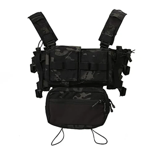 Wholesale Tactical Molle Chest Rig Heavy Duty Camouflage Tactical Chest Rig Vest for Outdoor Tactical Modular Vest