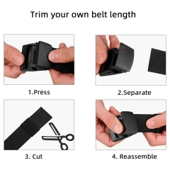 Wholesale Adjustable Training Durable Fashionable Tactical Nylon Belts Men Plastic Buckle Metal Tactical Belt  Tactical Belt with Pouches Accessories Hunting Utility Belts for Outdoor Multifunctional wear-resistant Tactical Belts